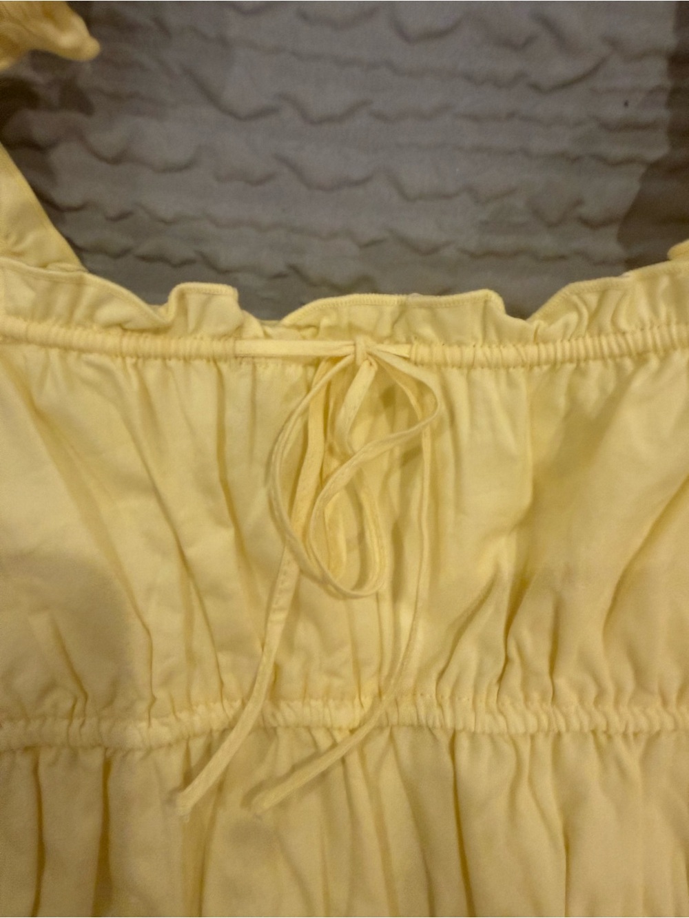 Sunday Best Helena Poplin Top Butter Yellow Lemonade - Picture 9 of 11